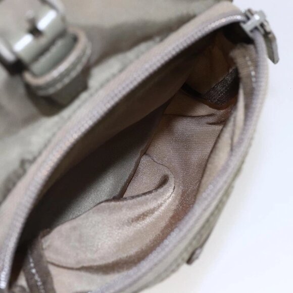PRADA Backpack Nylon Beige Silver Auth 148934 - Picture 13 of 16